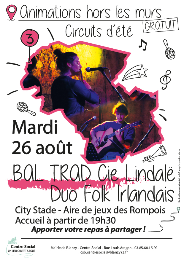 bal trad compagnie Lindalë à blanzy le 26 août à 19h30