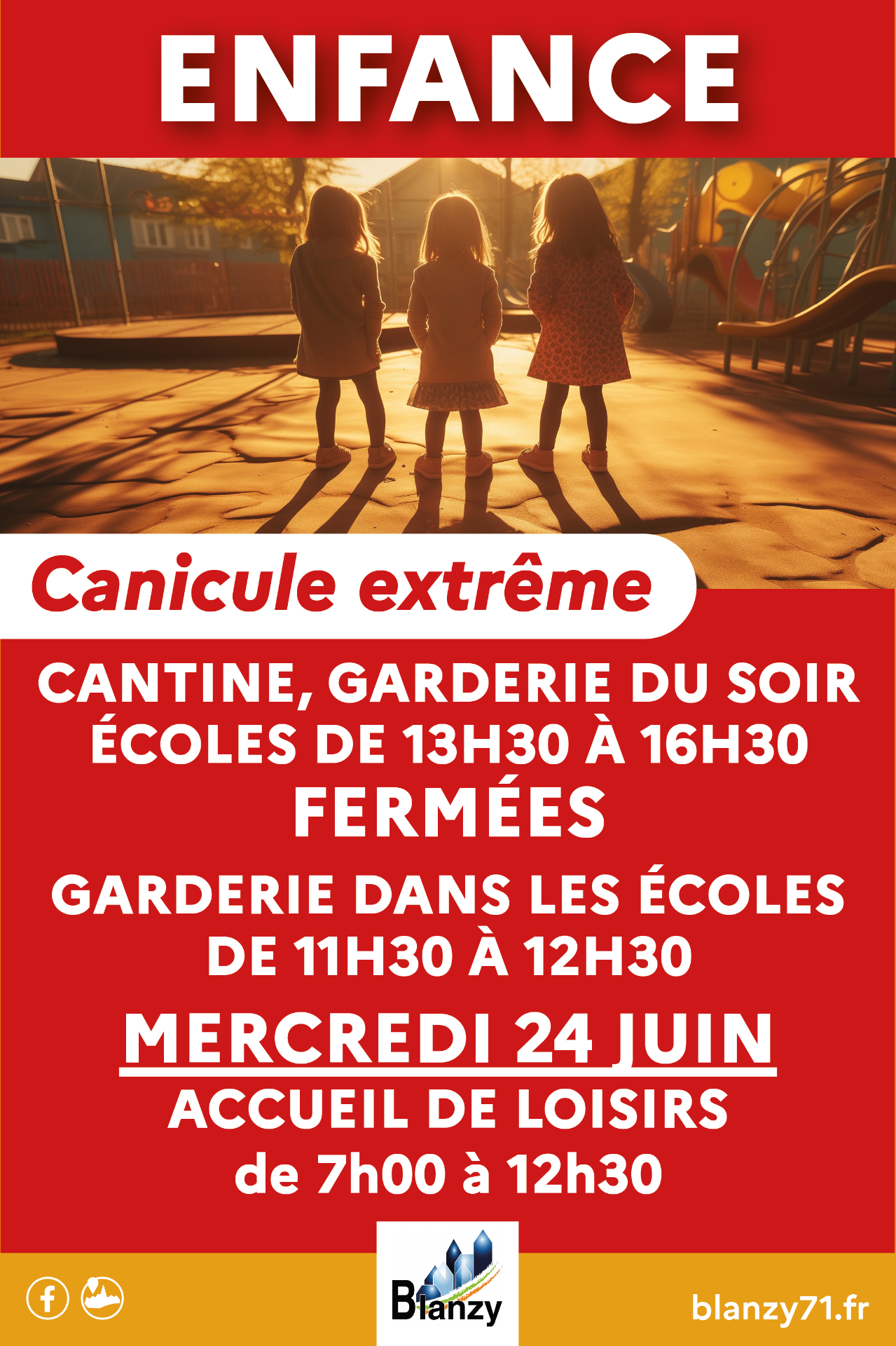 canicule extreme enfance Blanzy