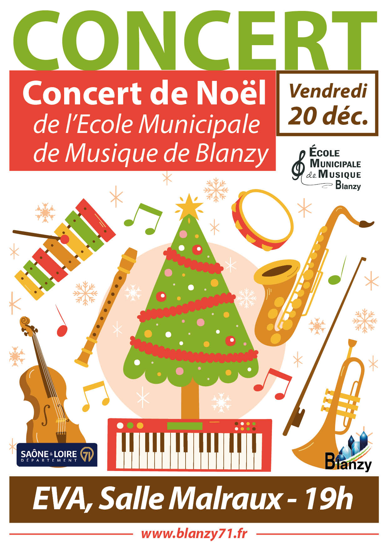 Concert école municipale de musique Blanzy 2024