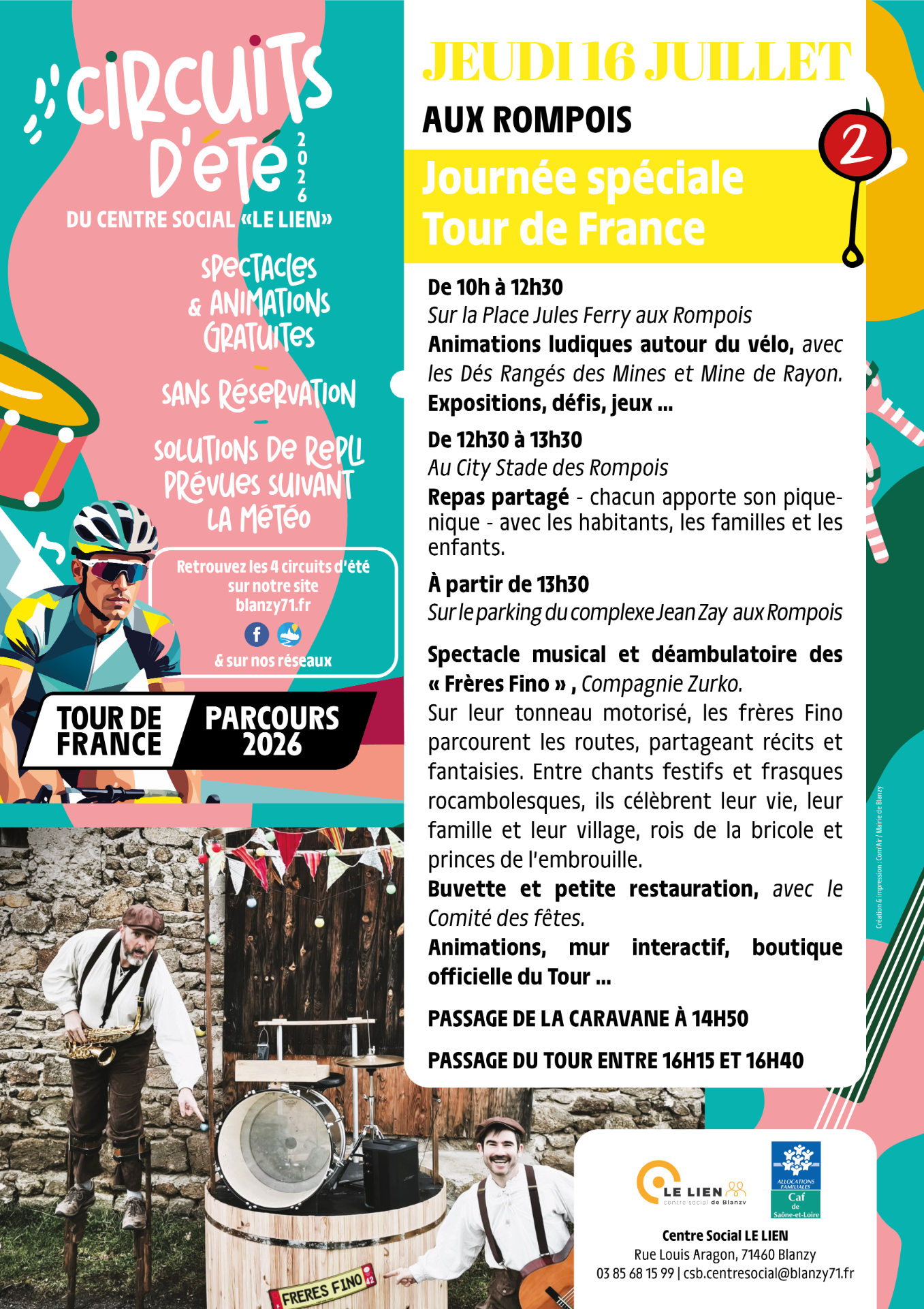 journée spéciale tour de france blanzy jeudi 16 juillet