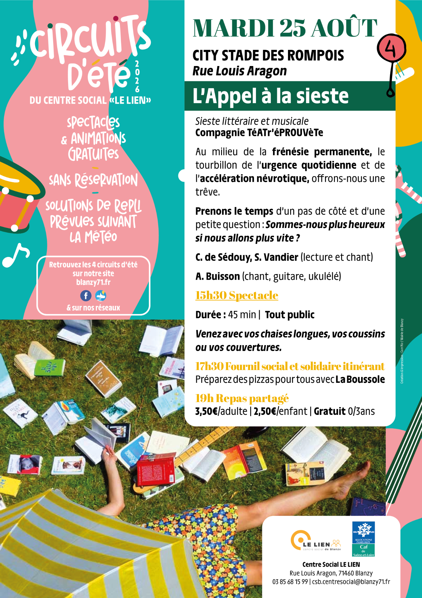 Circuit d'été blanzy mardi 25 août l'appel a la sieste