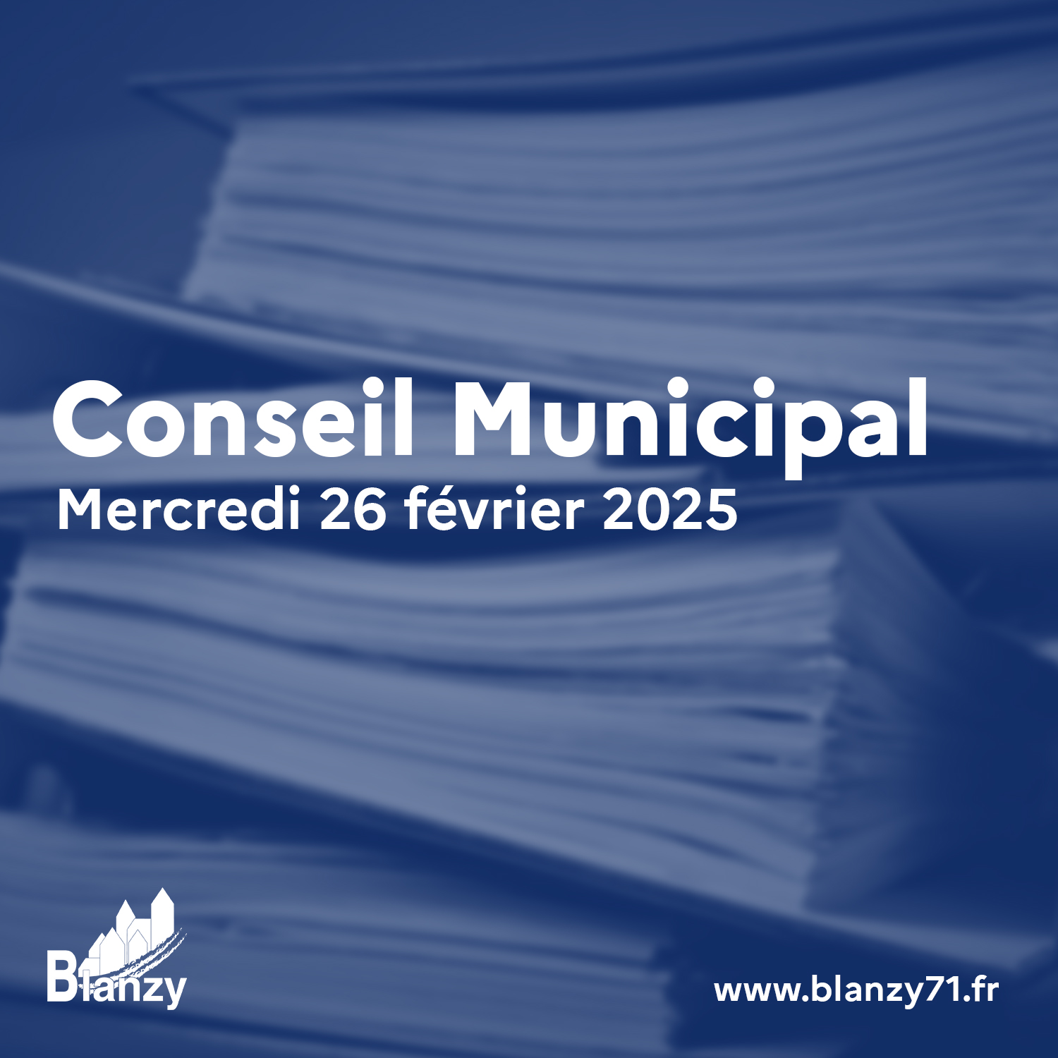 conseil municipal ordre du jour février 2025 blanzy