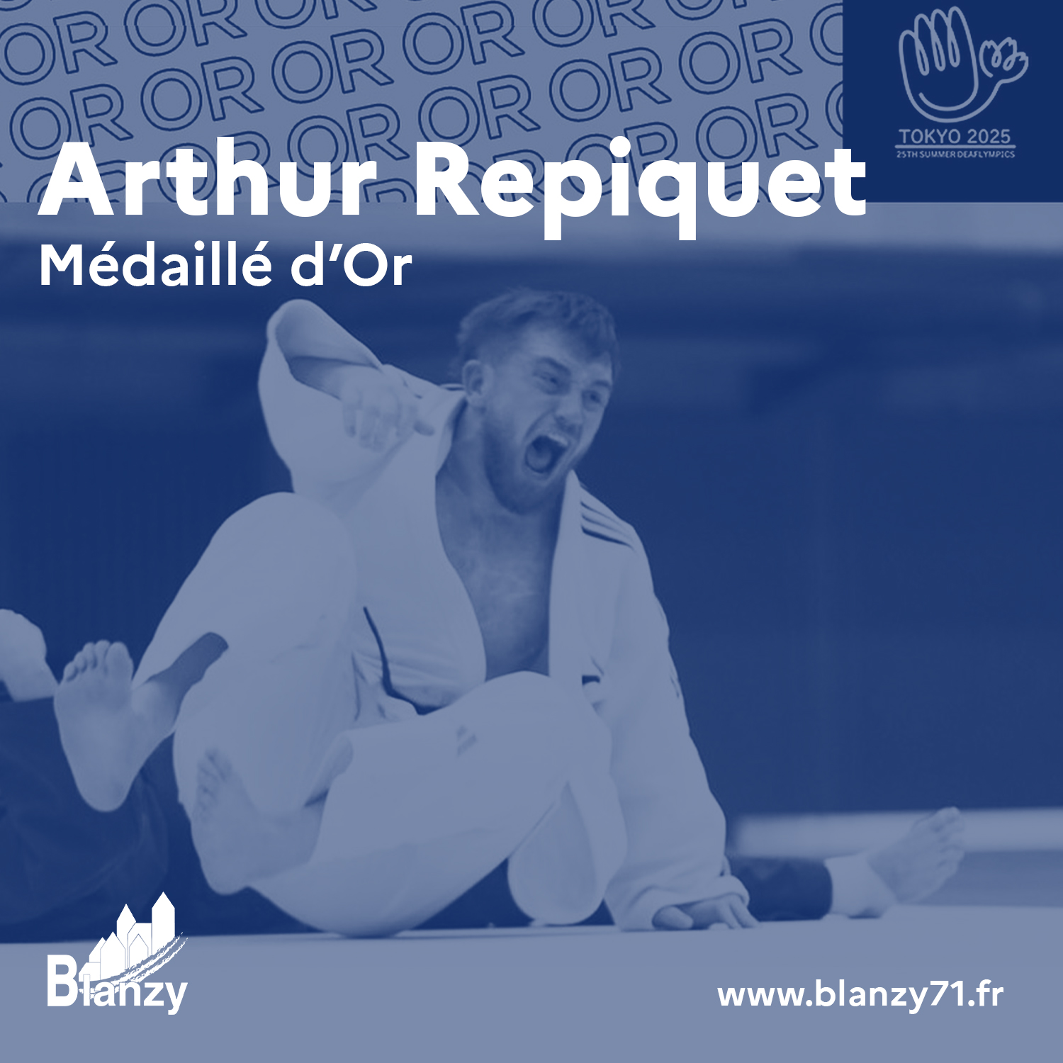 arthur repiquet judo club blanzynois blanzy médaille d'or