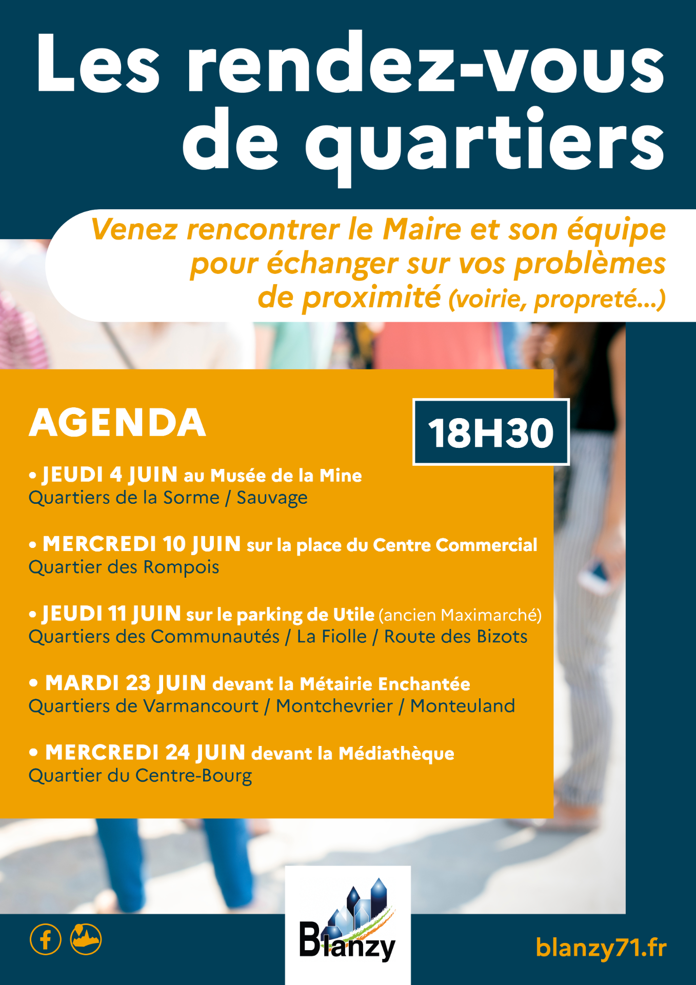 les rendez-vous de quartiers à Blanzy