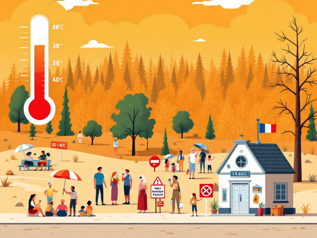 Alerte Canicule et Vigilance Feux de Forêts en Saône-et-Loire Blanzy