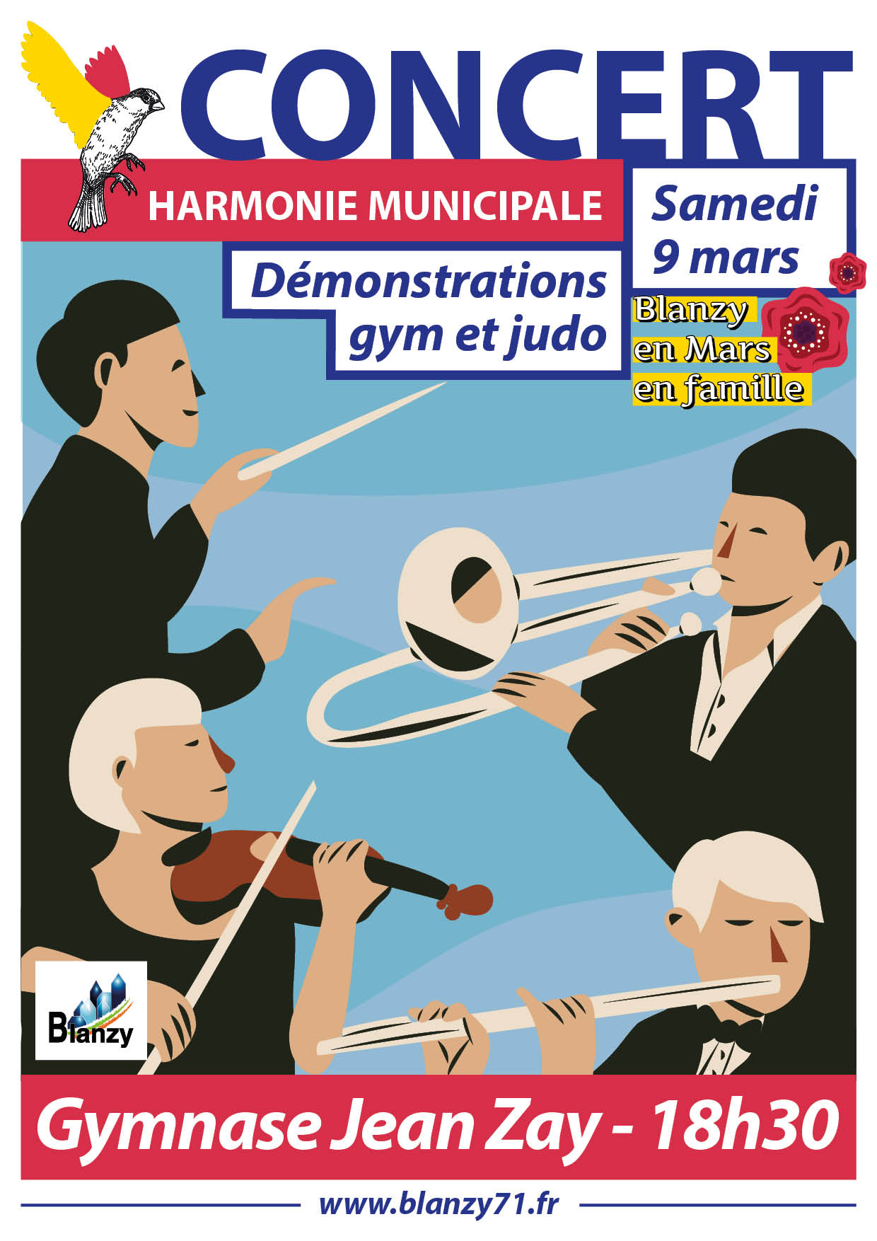 Concert harmonie municipale Blanzy mars 2024