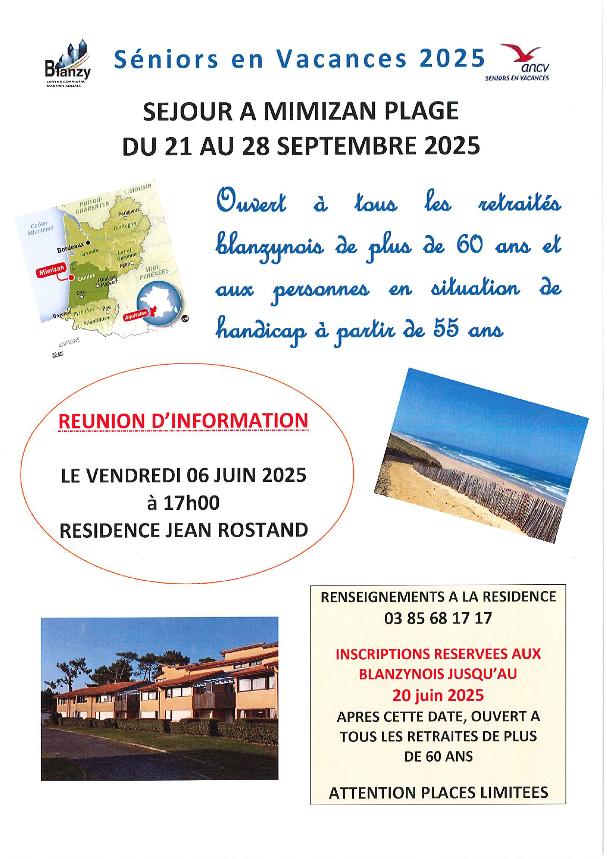 séniors en vacances 2025 Mimizan Plage