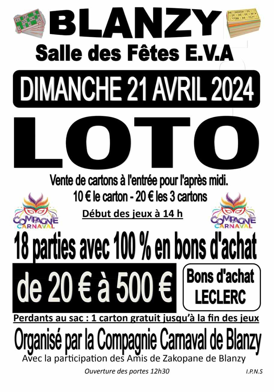 Loto blanzy 21 avril 2024