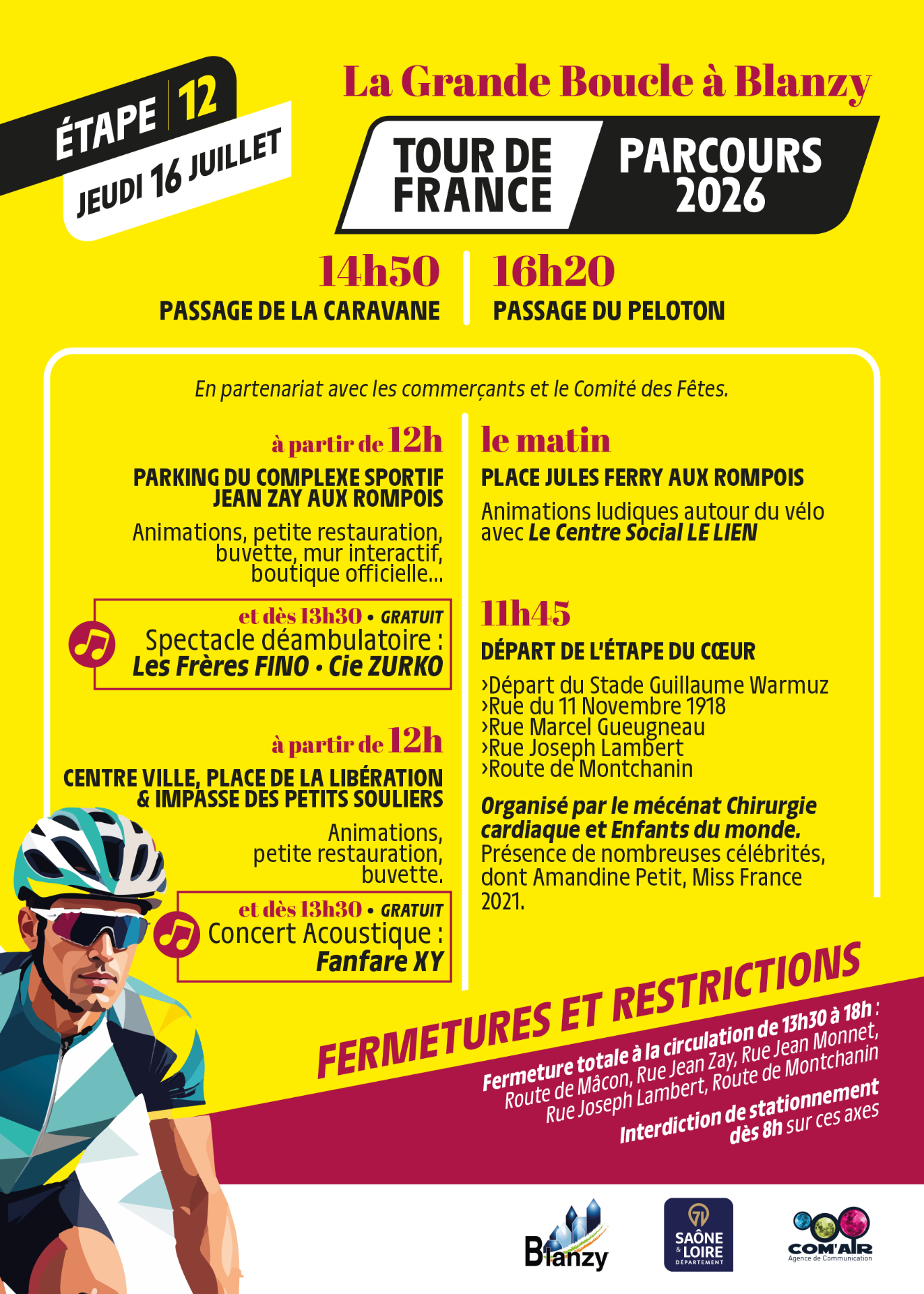 tour de france blanzy jeudi 16 juillet 2026