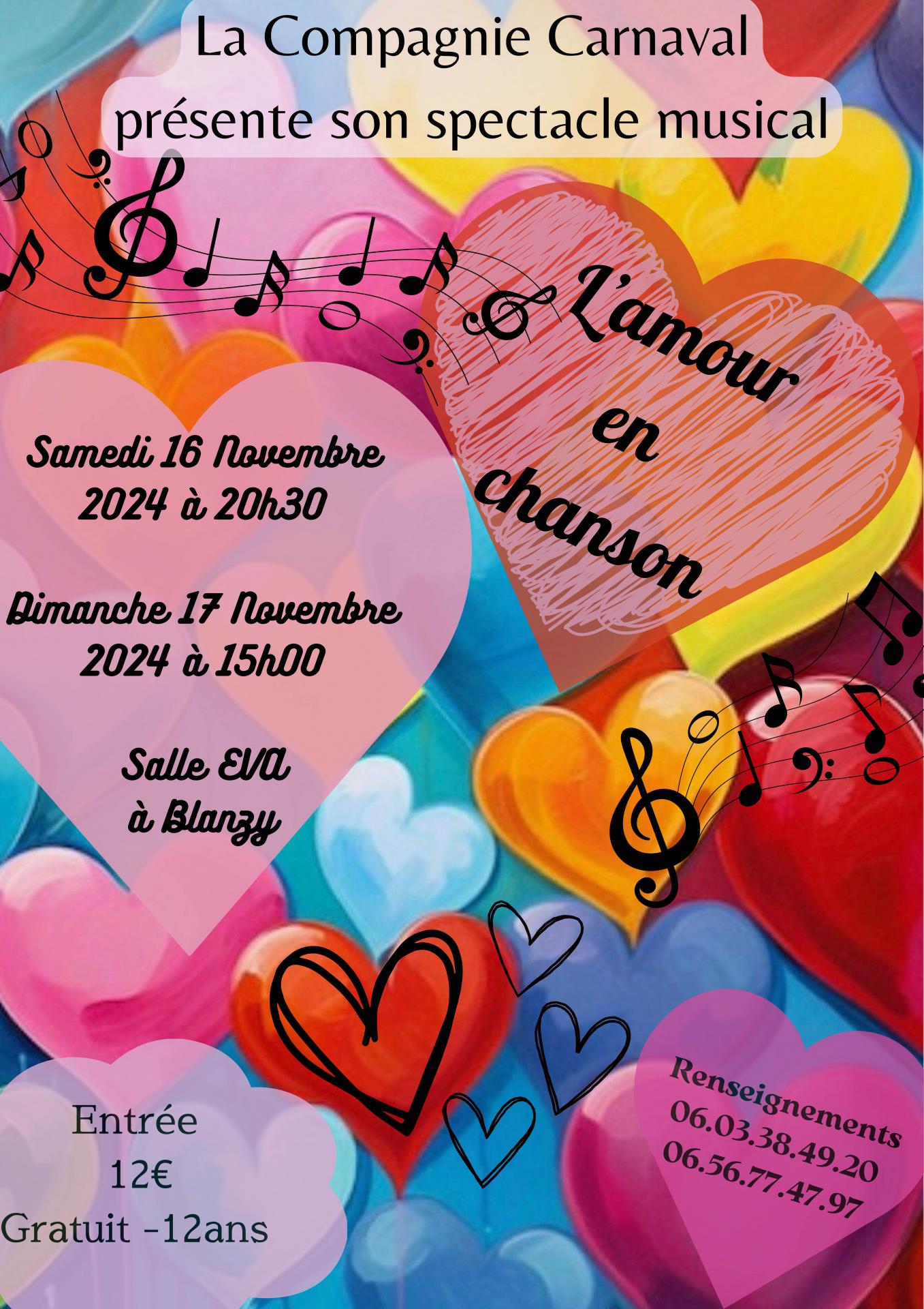 Spectacle Compagnie Carnaval Blanzy novembre 2024