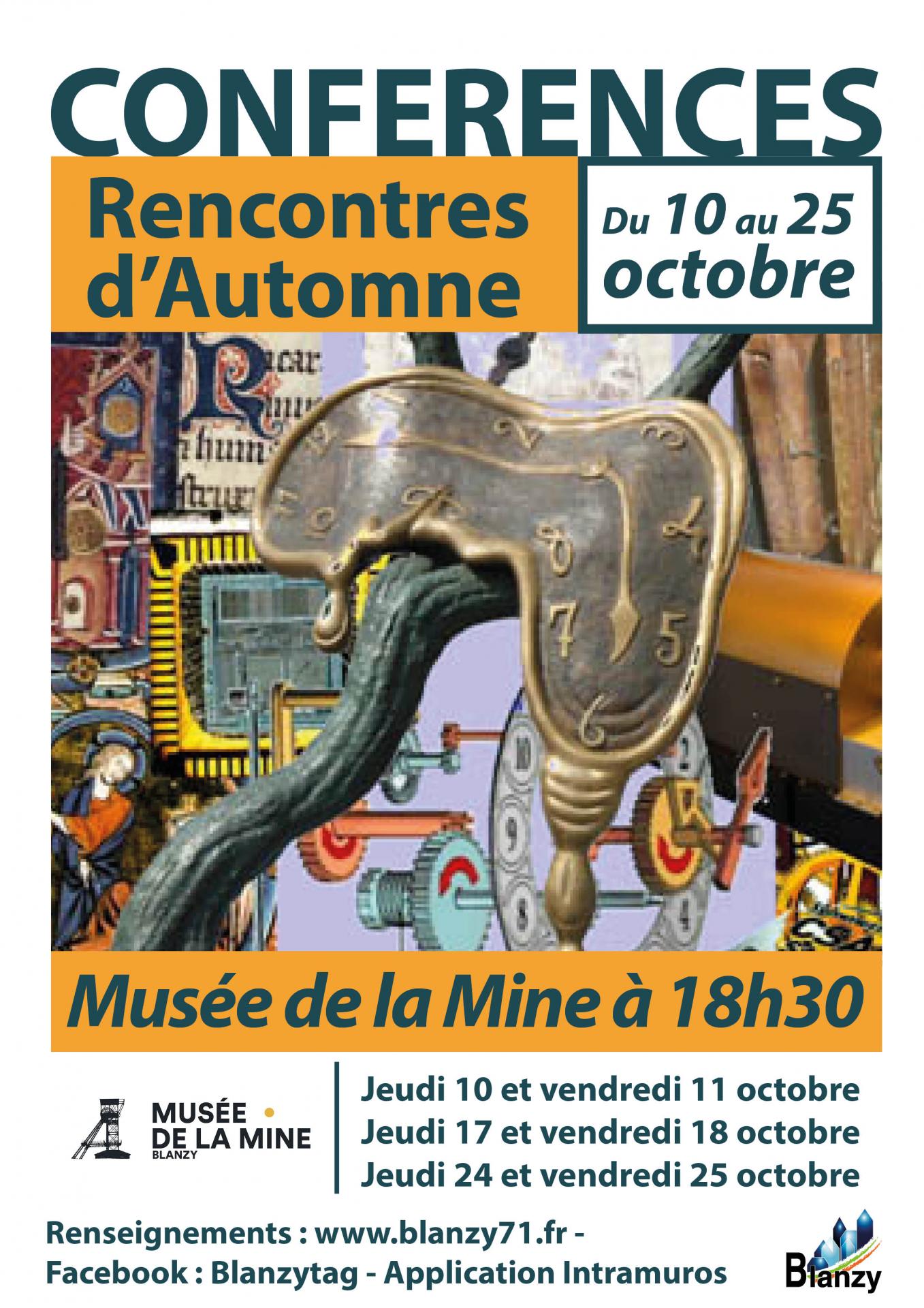 Rencontres d'automne conférences Blanzy octobre 2024
