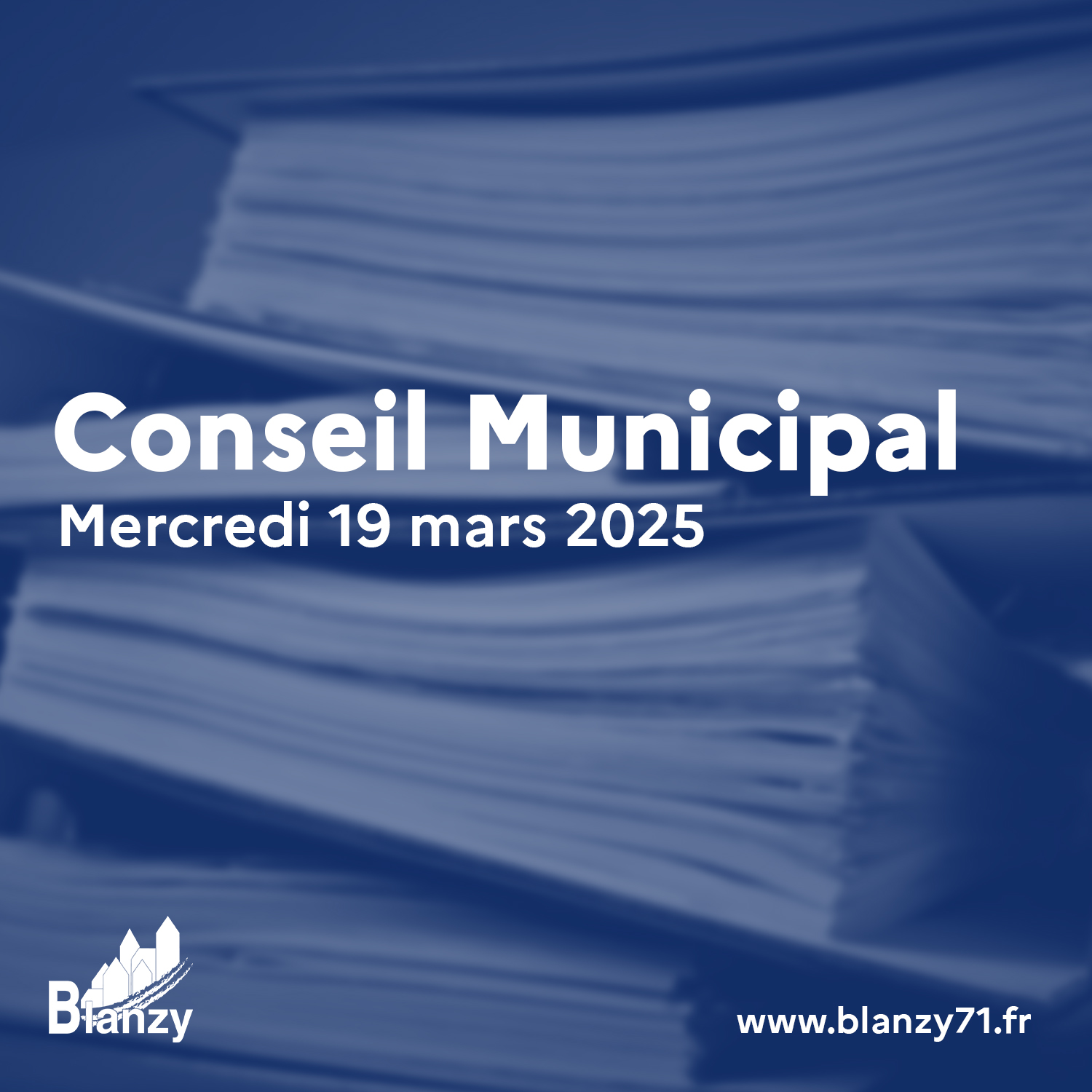 conseil municipal blanzy 19 mars 2025