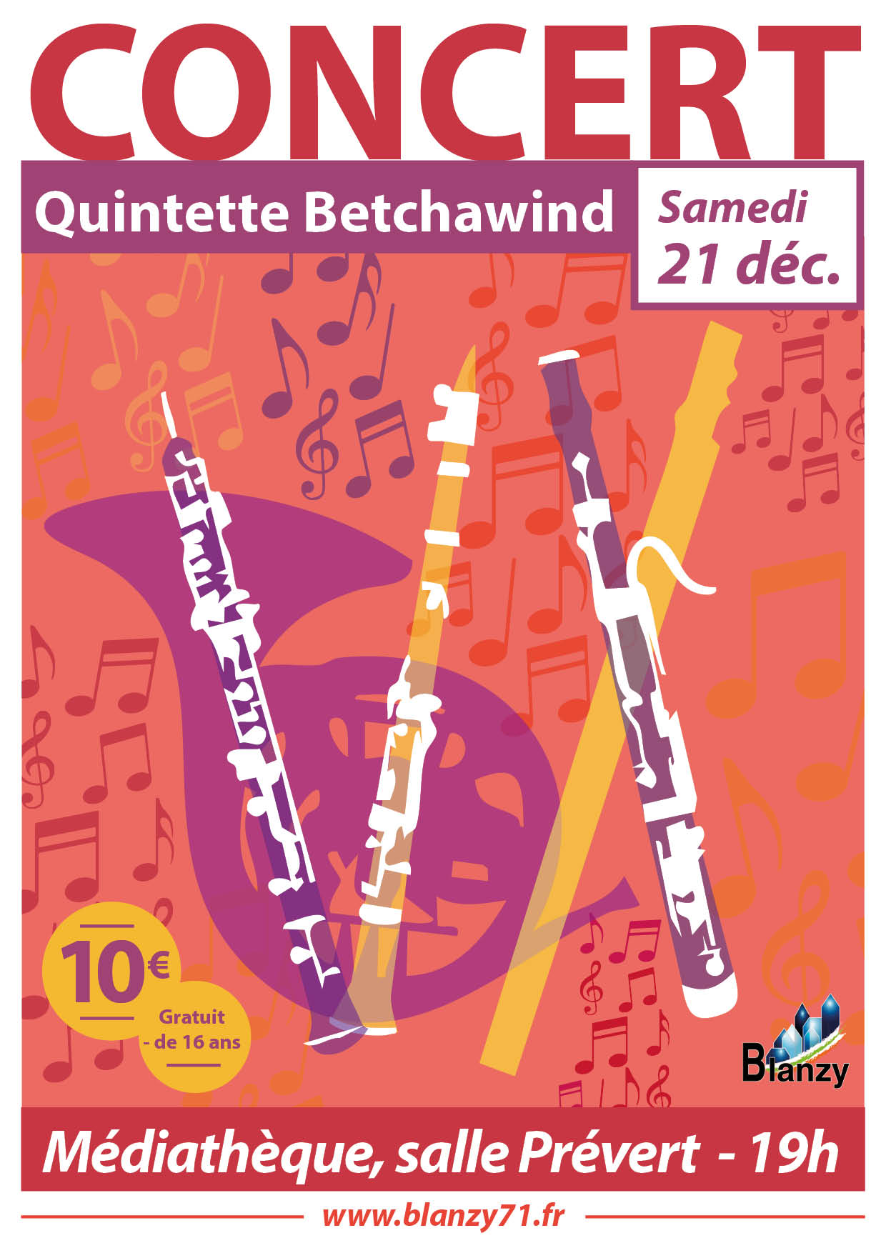 Concert Blanzy 2024 quintette Betchawind