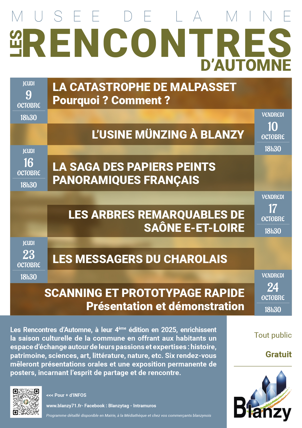 Les rencontres d'automne au Musée de la Mine